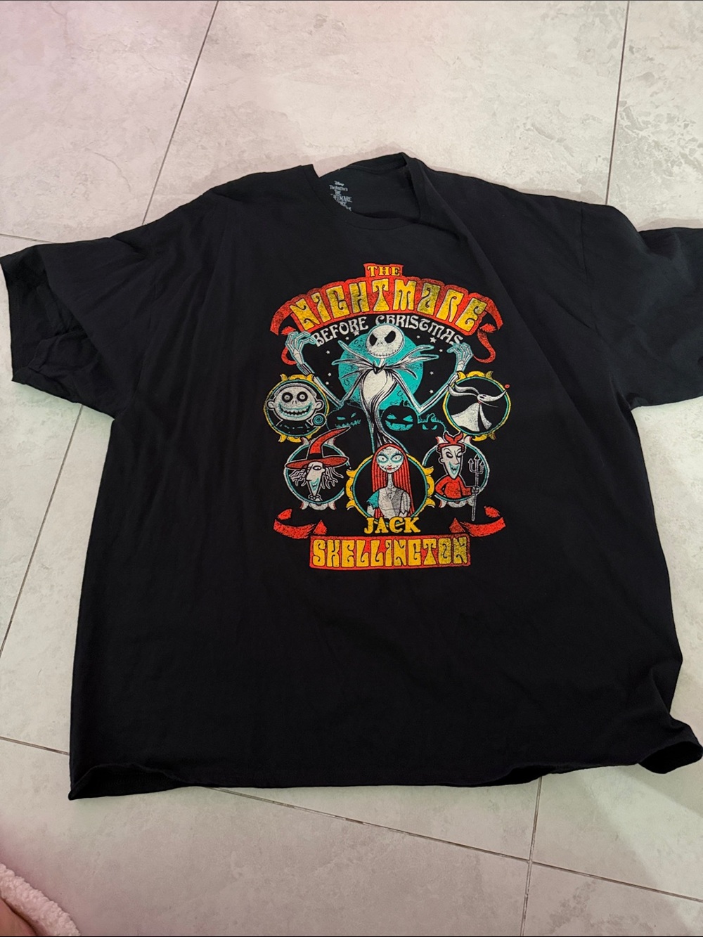 Disney The Nightmare Before Christmas Jack Skellington Graphic Tee - Black